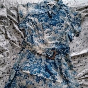 Tuckernuck Blue And White Dress